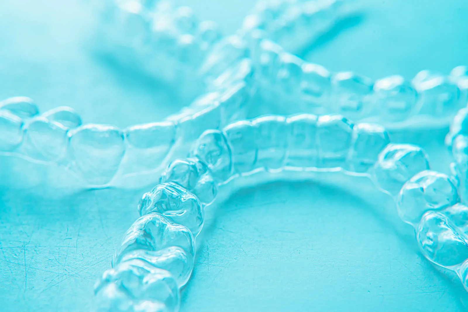Trays of clear aligners